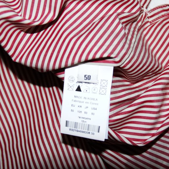 BNWT SS22 WOOYOUNGMI STRIPED SHIRT 50 - Picture 12 of 15